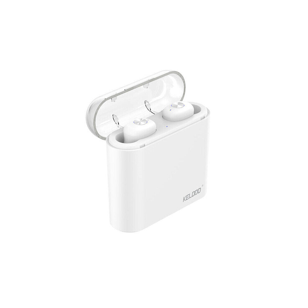 (White) Mini Tws True Wireless Earbuds 5D Stereo Bluetooth 5.0 Earphone Waterproof Handsfree With 3600Mah Power Bank White 6112212040041