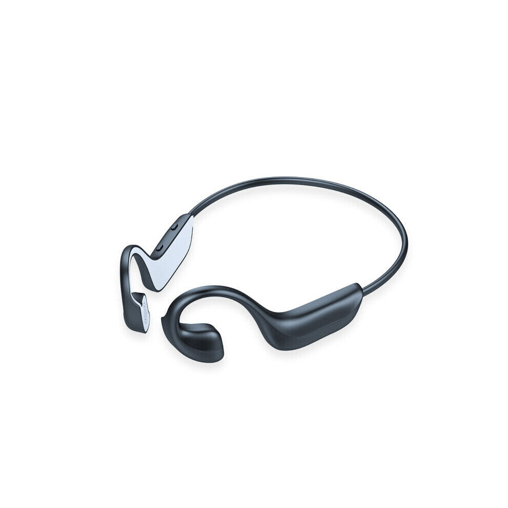 (Grey) Bone Conduction Hifi Bluetooth 5.0 Earphones Wireless Headphones Noise Cancel Waterproof Sport Headsets With Microphone Earbuds Grey 6112212053454