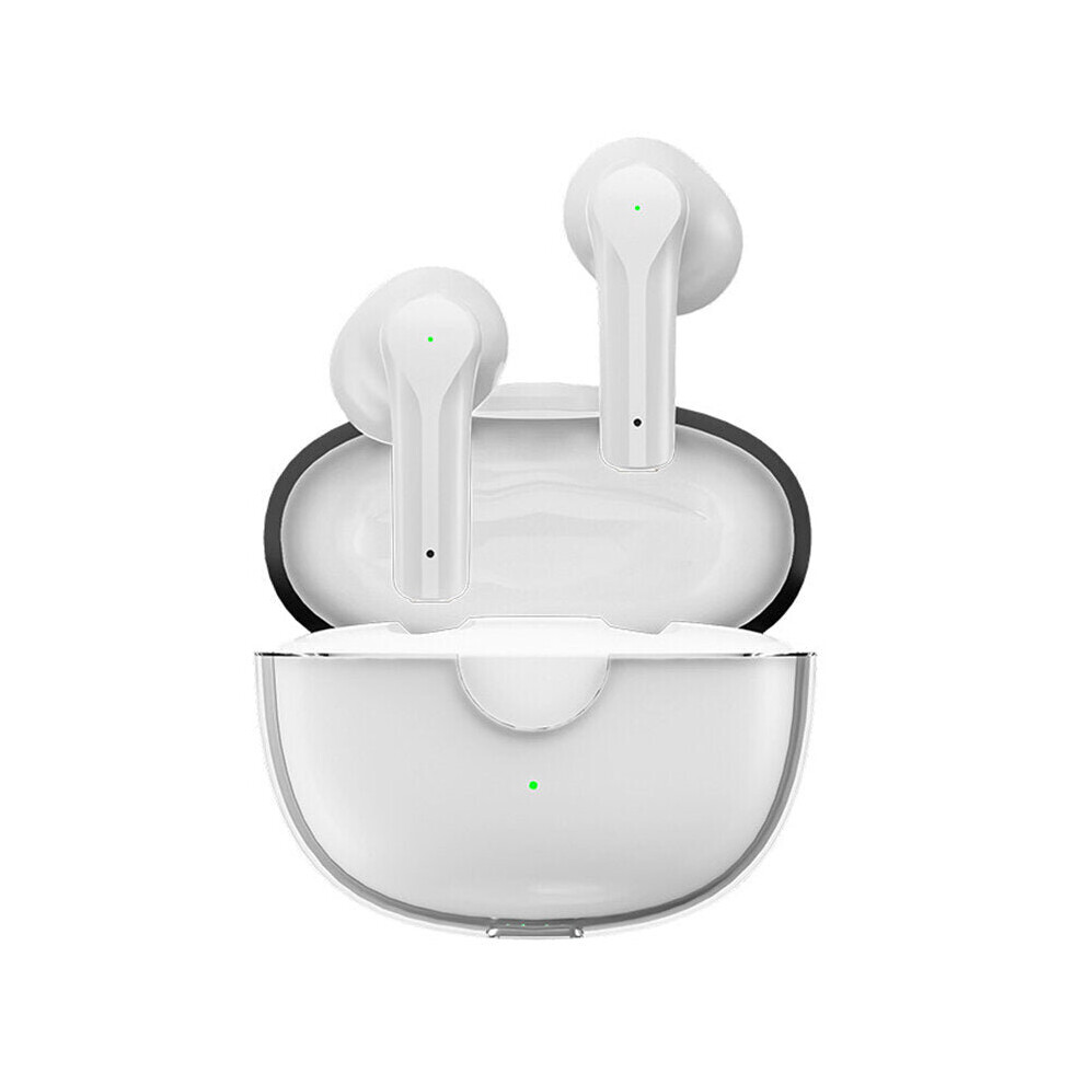 (, Without Light) Pro Tws Bluetooth 5.1 Earphone Game Low Latency Rgb Colorful Aac Bass Hifi Hd Sound Headphone With Mic White/Light 6112212050422