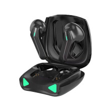 (Black) TWS bluetooth 5.1 Earphone HiFi 3D Stereo Low Latency Gaming Earphones Touch Control Headsets With Microphone