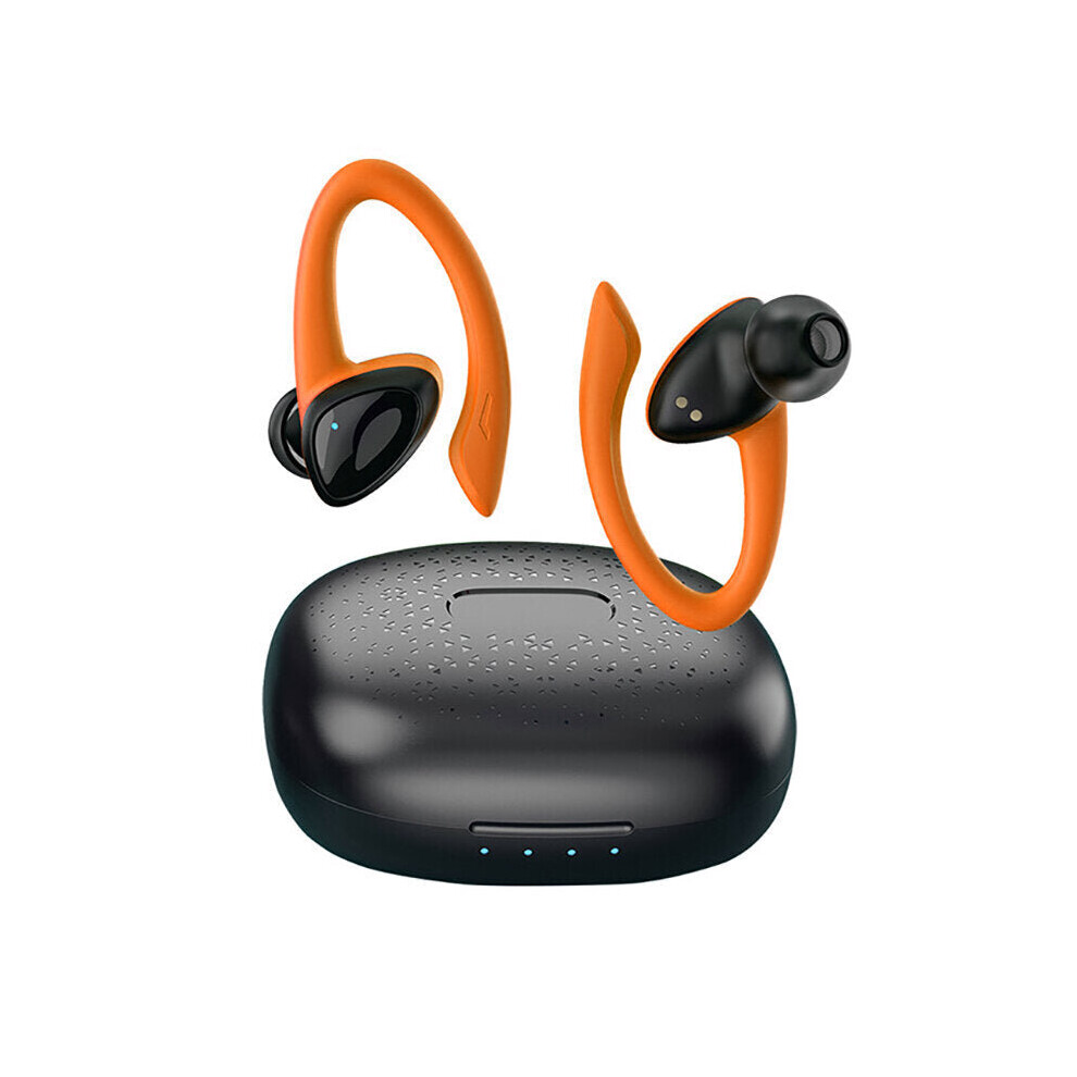 (Orange) Tws Earhook Sport Earphones Wireless Headsets Stereo Headphones Ipx5 Waterproof Sport Bass Earbuds Orange 6112212050859