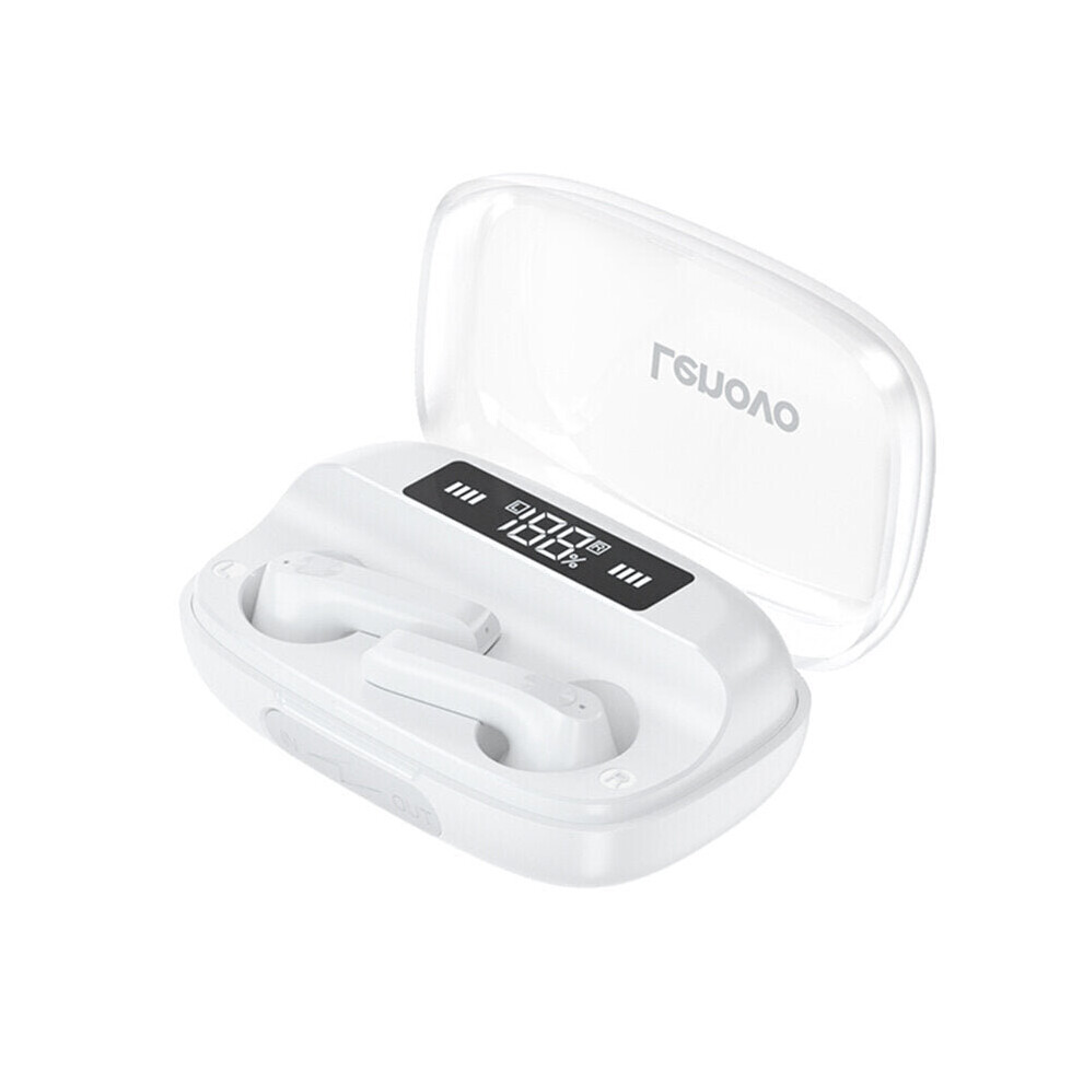 (White) TWS bluetooth 5.0 Earphone LED Power Display HiFi 9D Stereo Bass Waterproof Sport Headset Headphone with Mic Upgraded Version-image-OPC-P8ZZ826-NEW