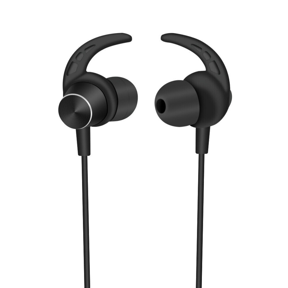 (Black) Bluetooth Neckband Headsets Sports Stereo Headphones With Microphone Black 6112212042359