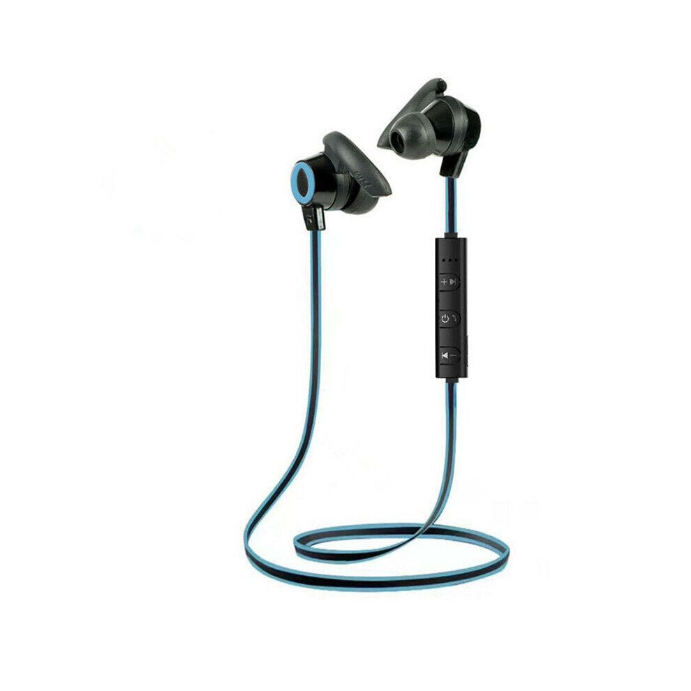 (Blue) Tooth Neckband Headsets Sports Stereo Headphones With Microphone Blue 6112212050019
