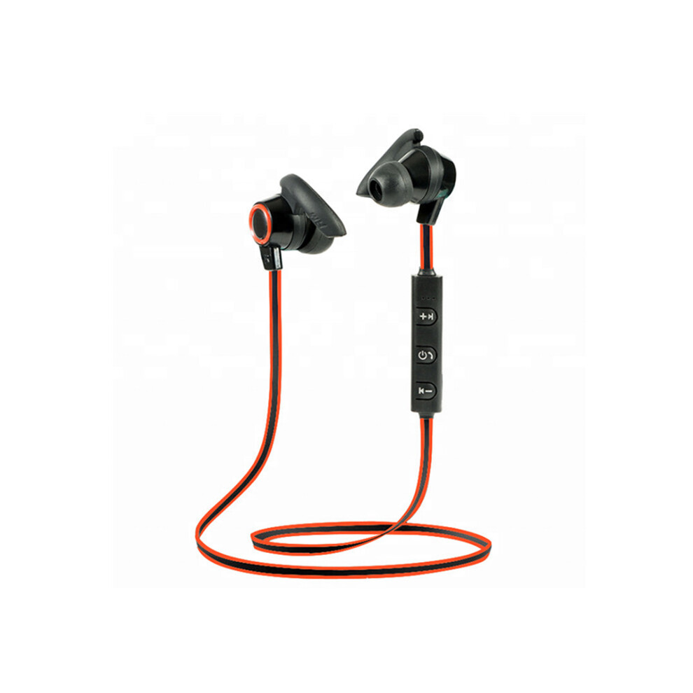(Red) Bluetooth Neckband Headsets Sports Stereo Headphones With Microphone Red 6112212051641