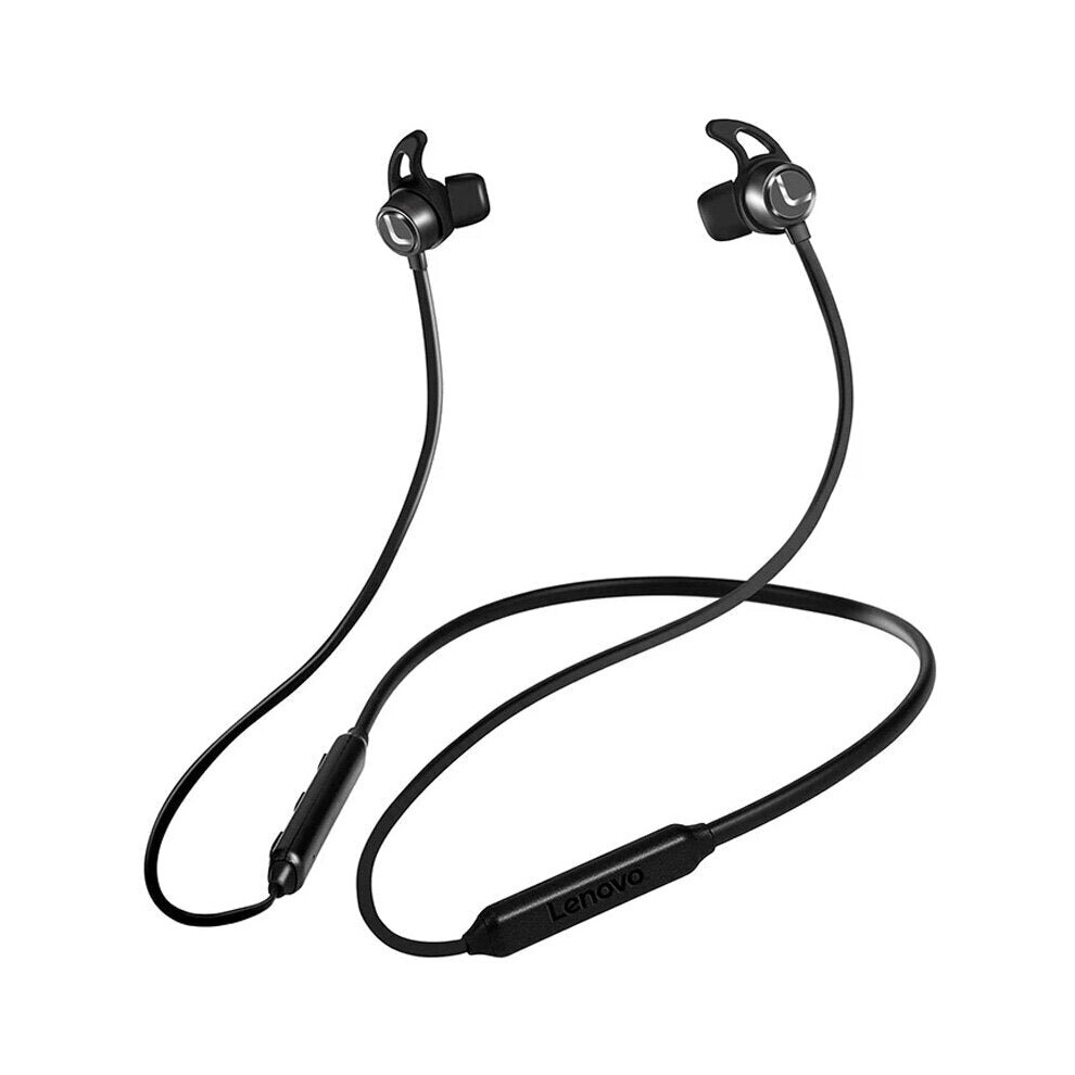 (Black) Bluetooth V5.0 Earphones 3D Surround Sound Bass Sweatproof Magnetic Neckband Sports Headphones With Mic Black 6112212042465