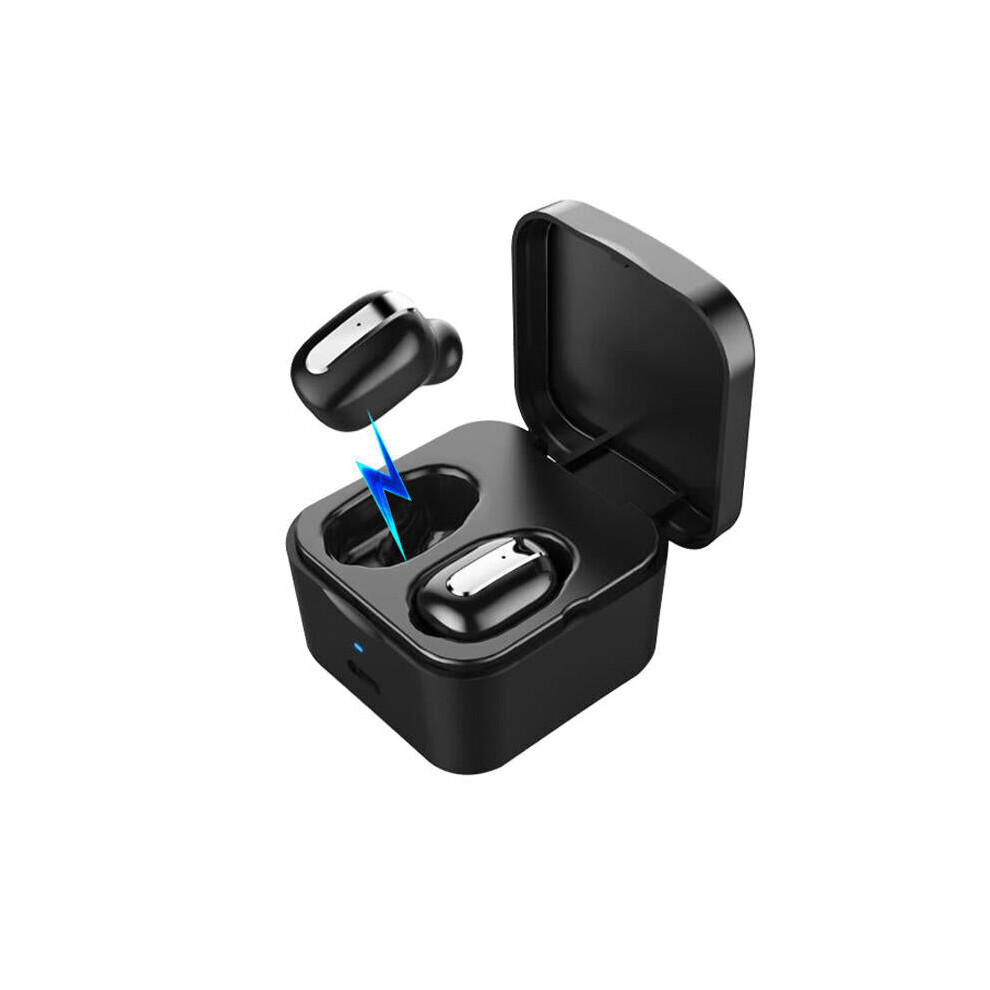 (Black) Dual Wireless bluetooth 5.0 Headset Hi-Fi Stereo TWS Music IPX7 Waterproof Binaural Call Earphone Headphone-image-OPC-P8ZZ86N-NEW