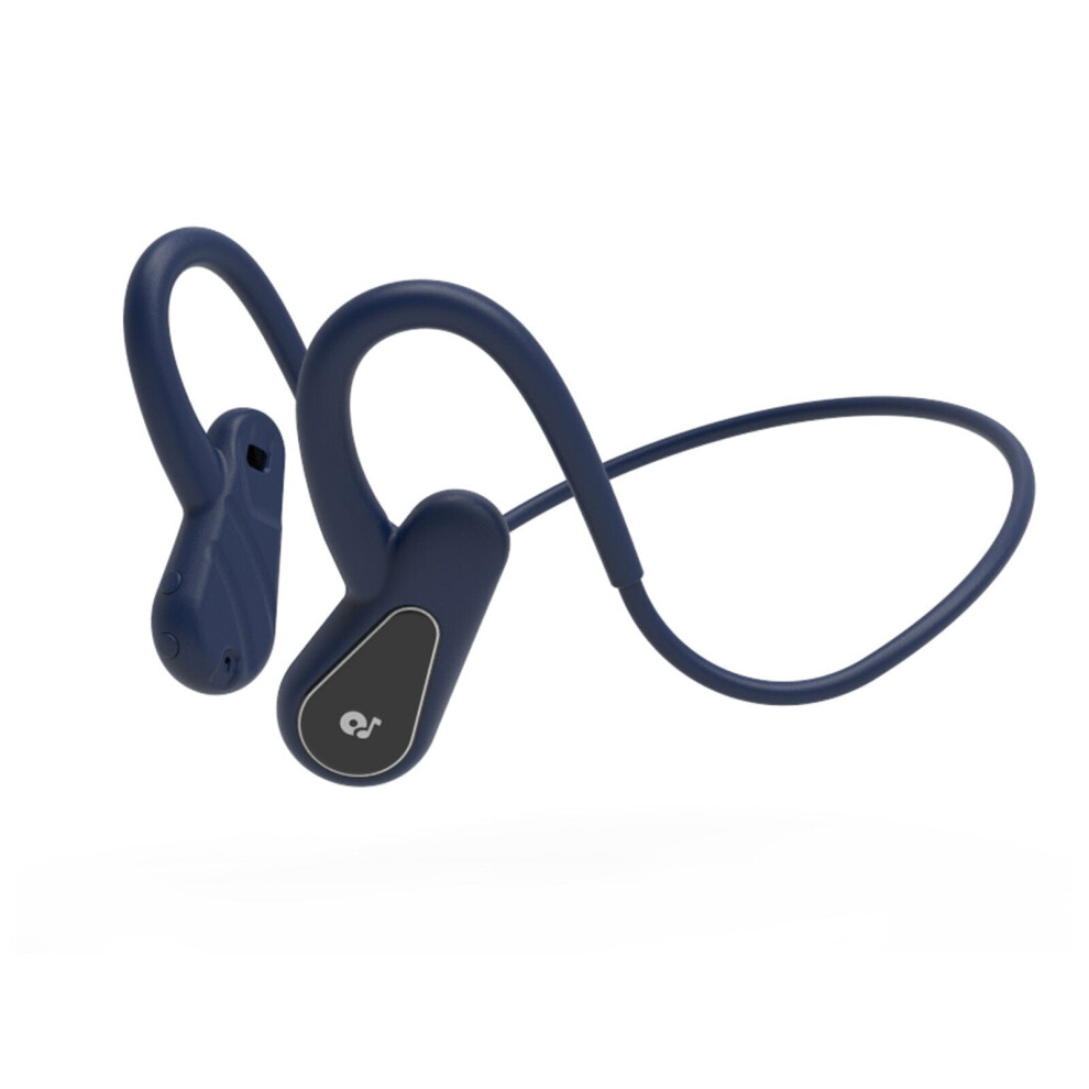 (Blue) Wireless bluetooth5.0 Headphone Waterproof Sports Headset Air Conduction Binaural External Hanging Earphone with Microphone-image-OPC-P8ZZ8C2-NEW