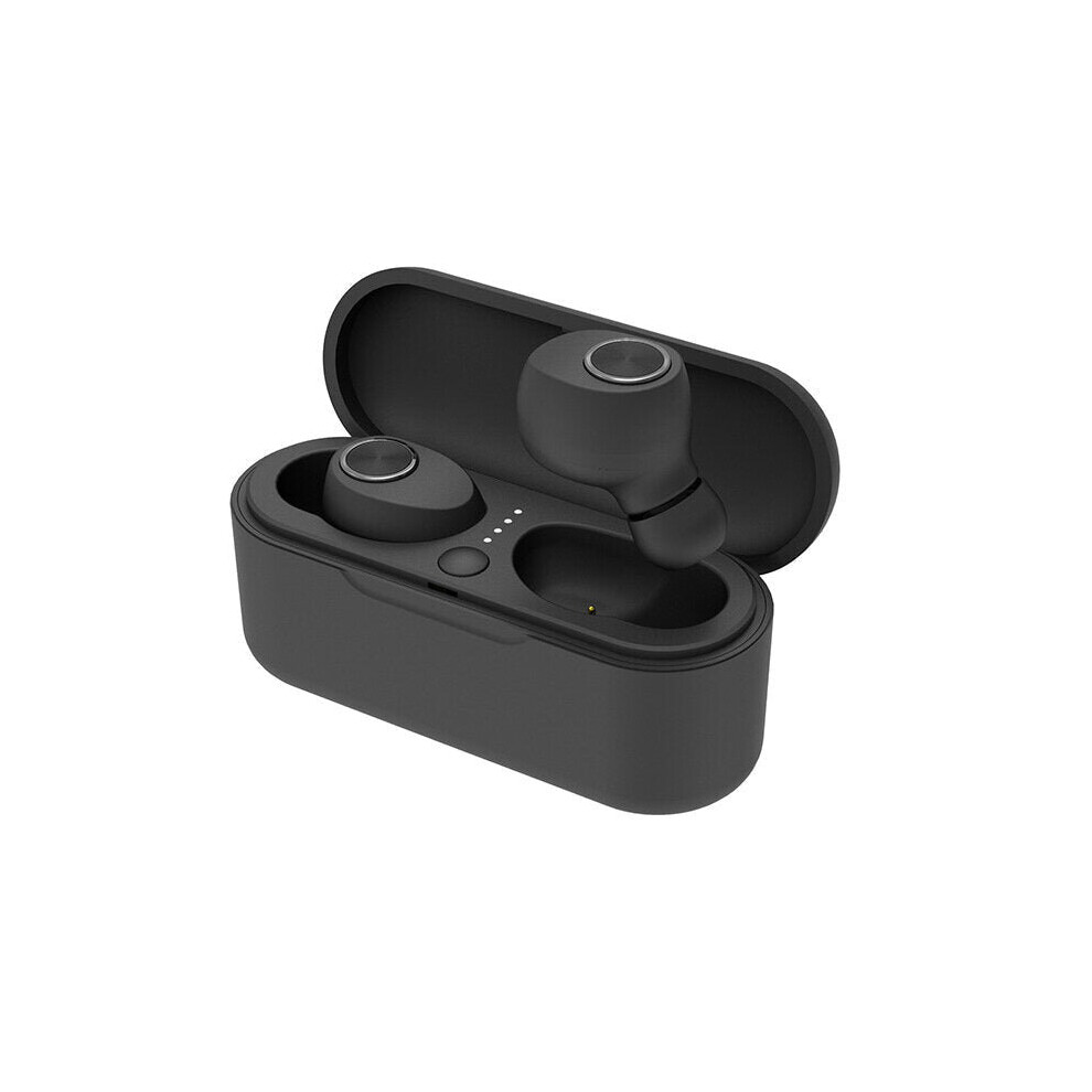 (Black) Tws Bluetooth Earphone Mini Portable Stereo Headphone Hd Calls Light Sport Headset With Ios Hu Black 6112211950259