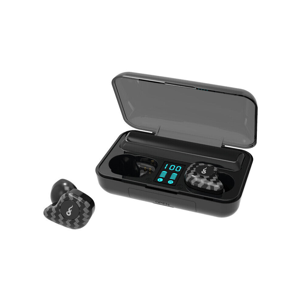 (Button Control) bluetooth 5.0 Power LED Display HIFI Stereo Waterproof Sports Earphone Power Bank-image-OPC-P8ZZ8BC-NEW