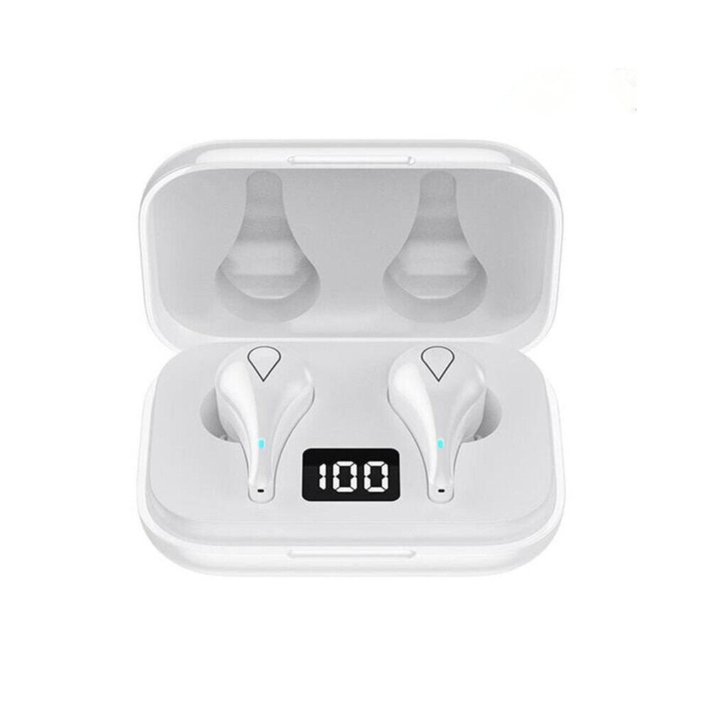 (White) TWS bluetooth Earphone LED Power Display 9D Stereo AAC IPX5 Waterproof Sports Earbuds Headphone With Mic Type-C Charging-image-OPC-P8ZZ8DH-NEW