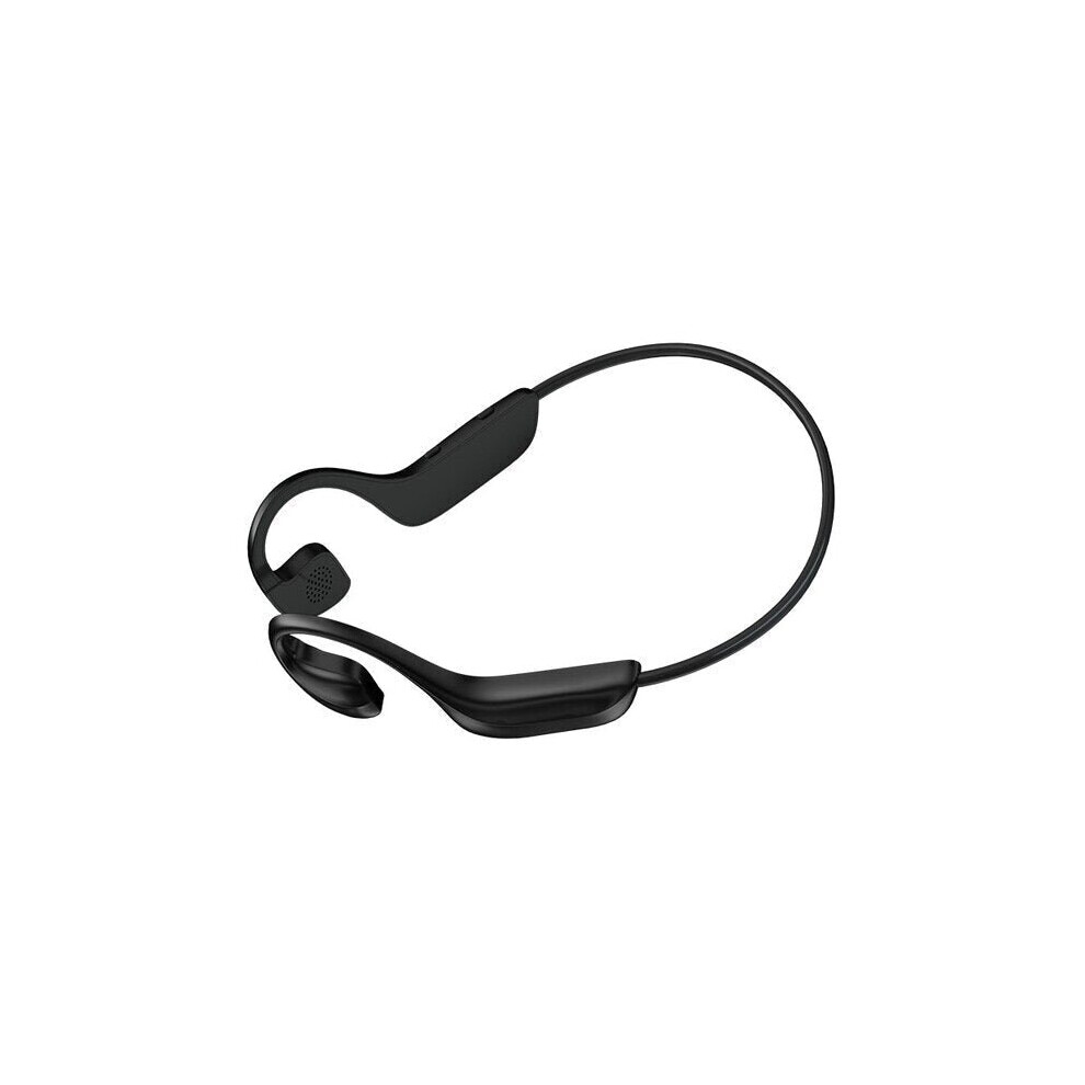(Black) Bone Conduction Hifi Bluetooth 5.0 Earphones Wireless Headphones Noise Cancel Waterproof Sport Headsets With Microphone Earbuds Black 6112212042809