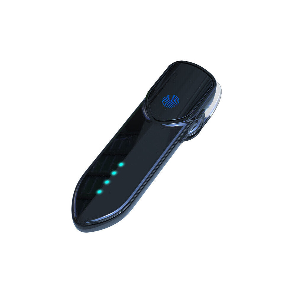 (Black) Bluetooth Wireless Earphone Led Display Fingerprint Touch Headphone Binaural Hd Call Lightweight In-Ear Headset Black 6112212054956