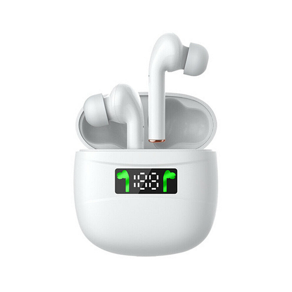 (White) Tws Touch Control Bluetooth 5.2 Earphone Led Display Binaural Call Noise Cancelling Sport In-Ear Headphone White 6112212048016