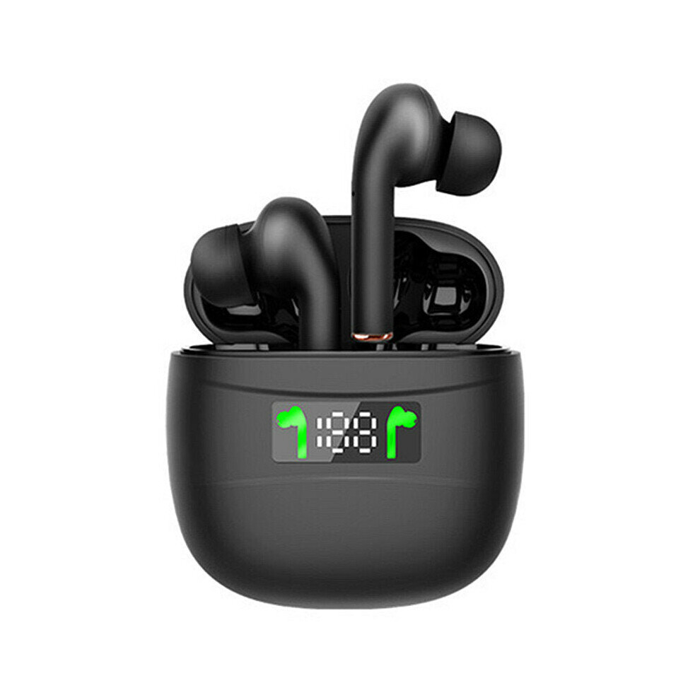 (Black) Tws Touch Control Bluetooth 5.2 Earphone Led Display Binaural Call Noise Cancelling Sport In-Ear Headphone Black 6112211950044