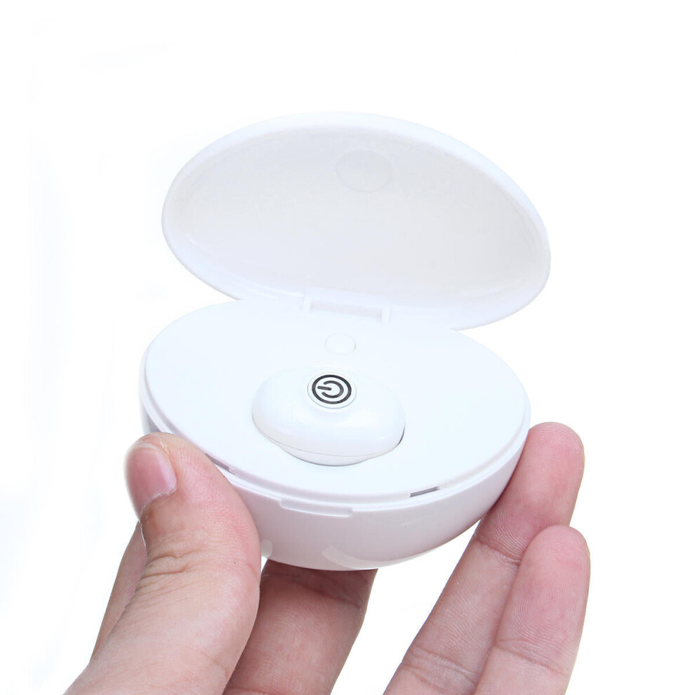 (White) Single Bluetooth V5.0 Tws Headset Wireless In-Ear Earbuds Stereo Bass Earphone With Mic White 6112211951607