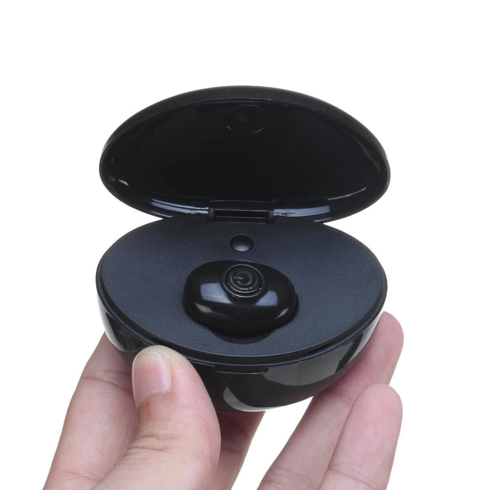 (Black) Single Bluetooth V5.0 Tws Headset Wireless In-Ear Earbuds Stereo Bass Earphone With Mic Black 6112212040096
