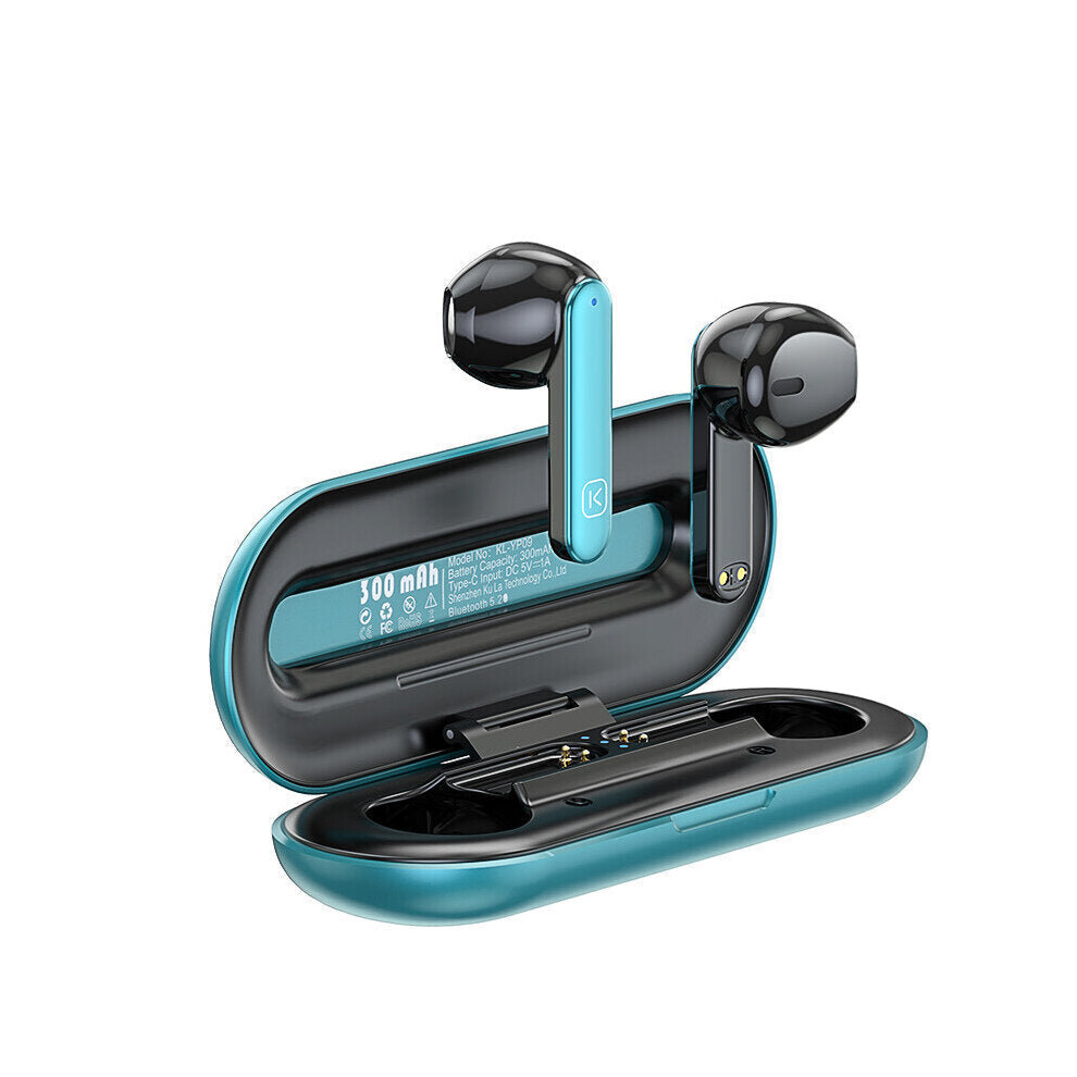(Blue) Tws Qcc3004 Apt Tooth 5.2 Hifi Stereo Bass Dual Mic Enc Noise Canceling Headphone Earbuds Waterproof Earphones Blue 6112212053195
