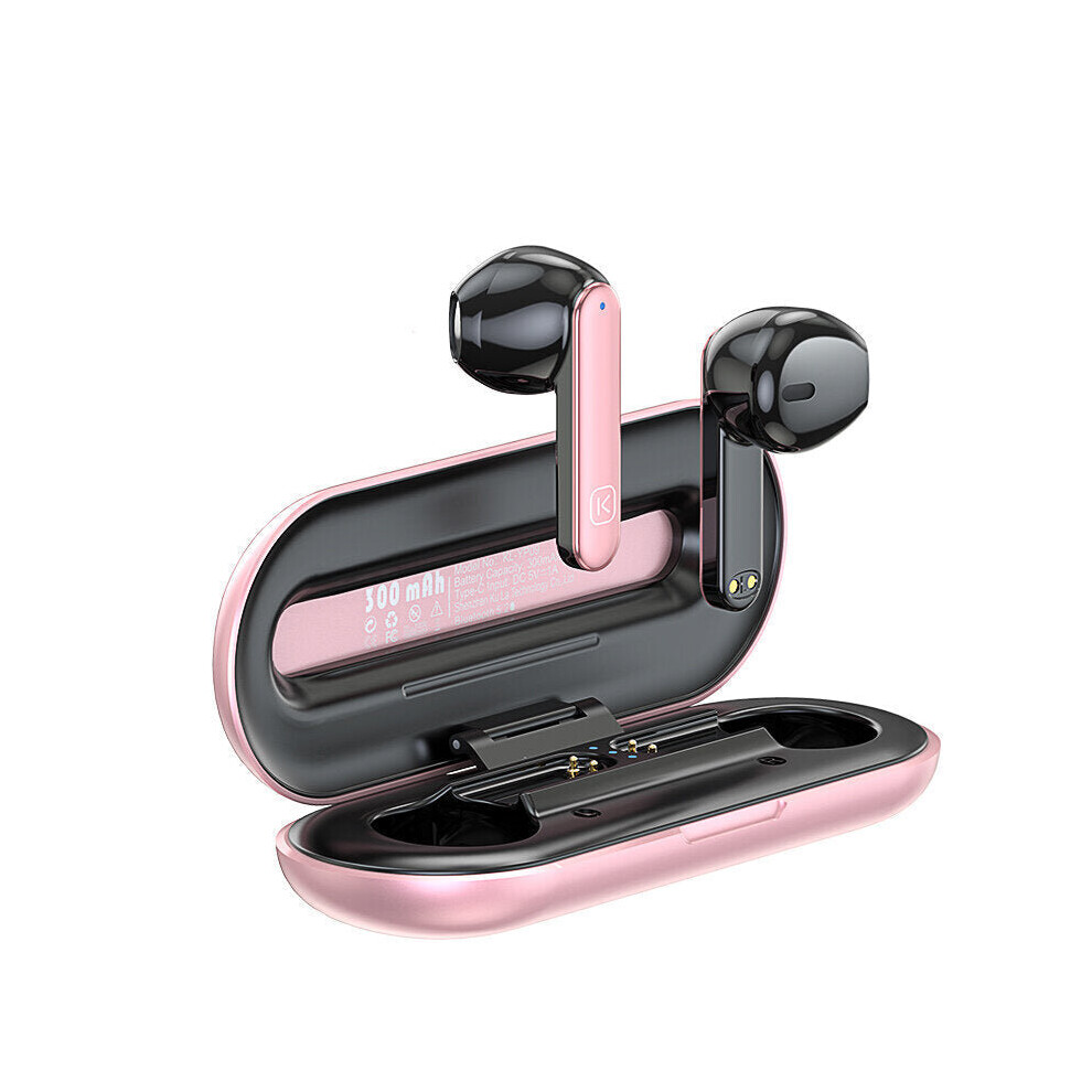 (Pink) Tws Qcc3004 Apt Bluetooth 5.2 Hifi Stereo Bass Dual Mic Enc Noise Canceling Headphone Earbuds Waterproof Earphones Pink 6112212053188