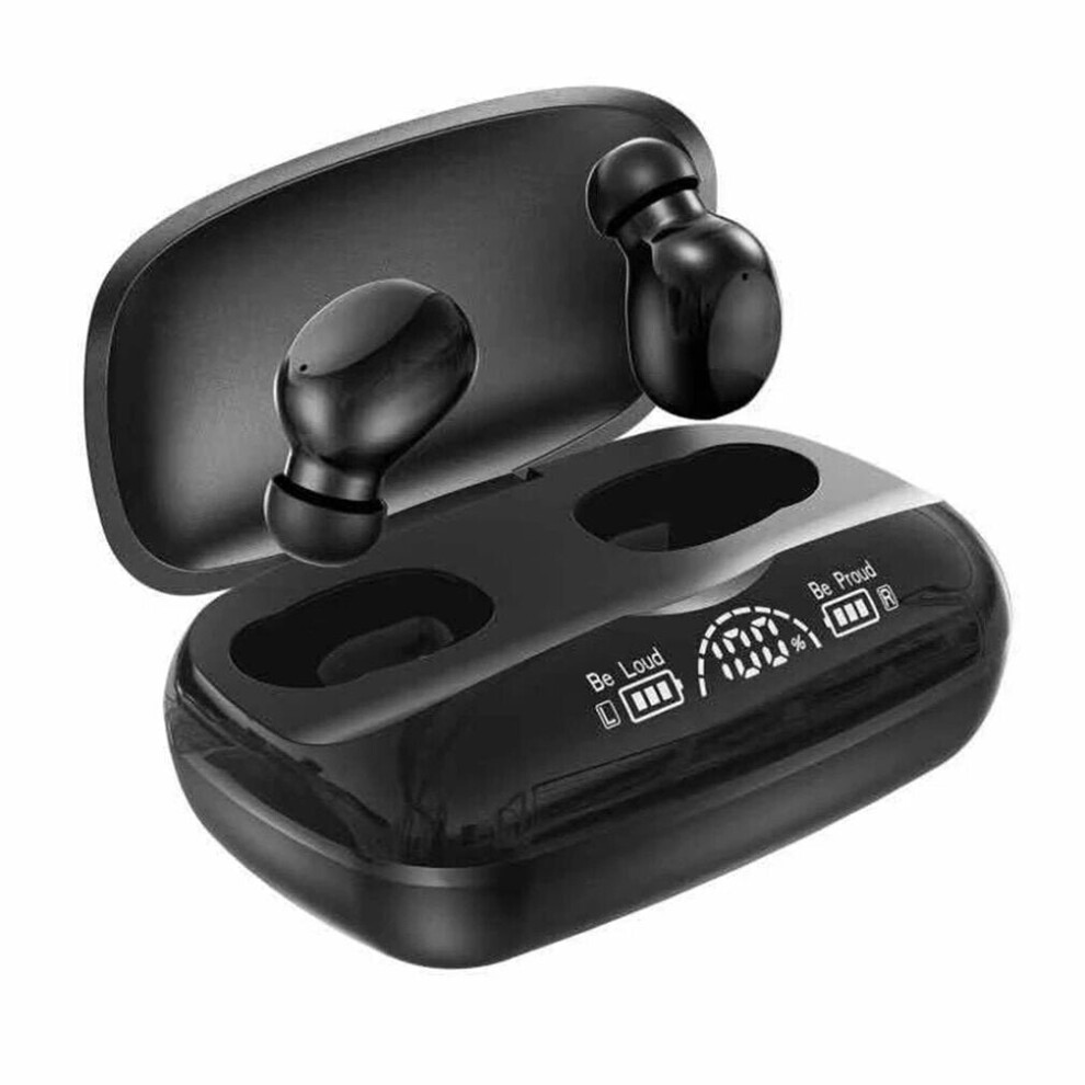 Tws Bluetooth 5.2 Headphones Led Digital Display In-Ear Earbud Ipx7 Waterproof Sports Earphones With Mic 6112212040256