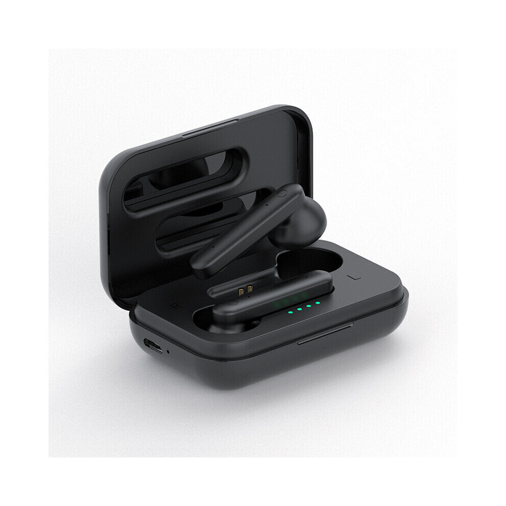 (Black) Mini Tws Bluetooth 5.1 Earphones Wireless Headphones Hifi Stereo Sports Waterproof Earphone Headset With Microphone Black 6112212043721