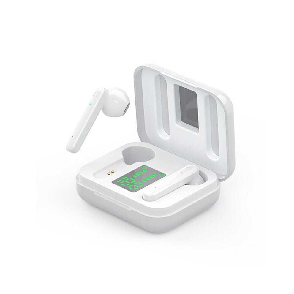 (White) Mini Tws Bluetooth 5.1 Earphones Wireless Headphones Hifi Stereo Sports Waterproof Earphone Headset With Microphone White 6112212051092