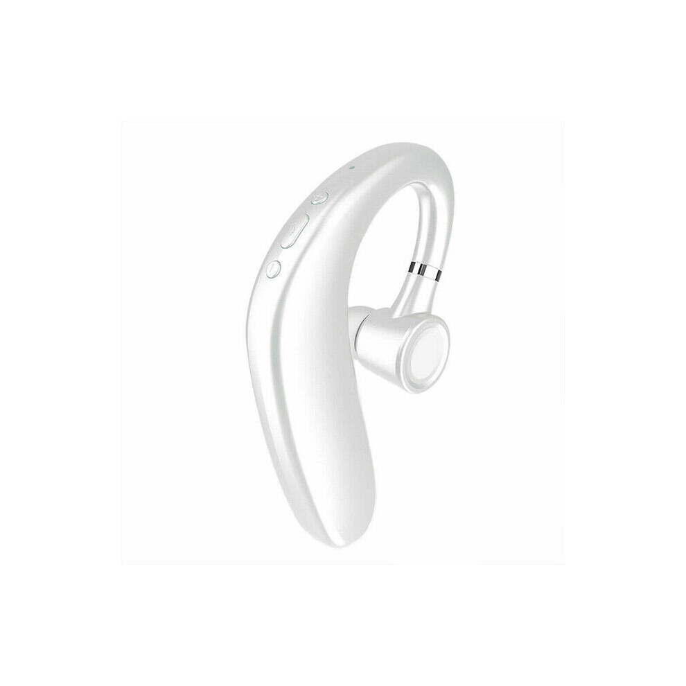 (White) Single Earhook Bluetooth 5.0 Wireless Earphone Stereo Business Ipx5 Waterproof Dsp Intelligent Noise Reduction Hd Call Headset White 6112212051153