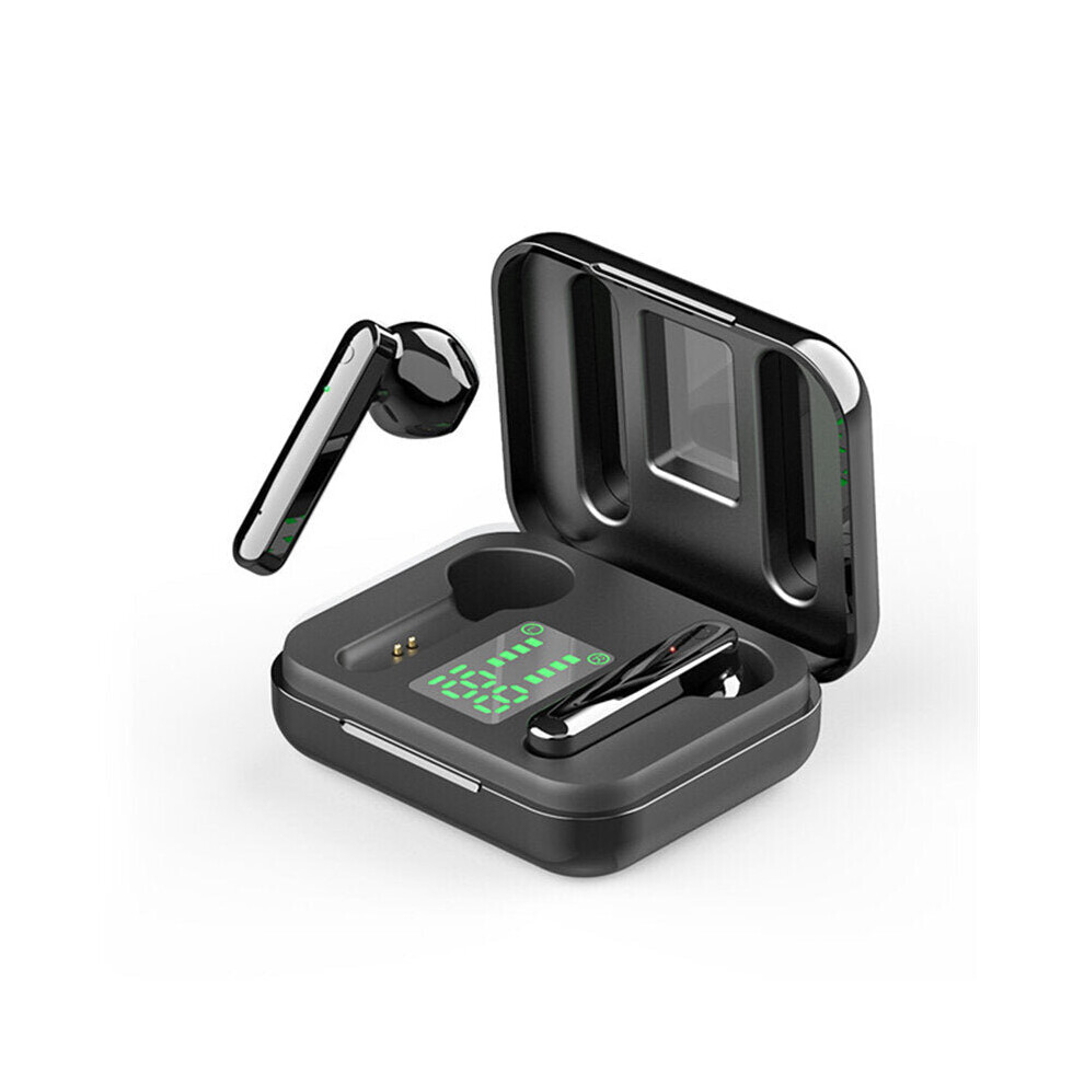 (Bright ) Mini Tws Bluetooth 5.1 Earphones Wireless Headphones Hifi Stereo Sports Waterproof Earphone Headset With Microphone Black 6112212051115