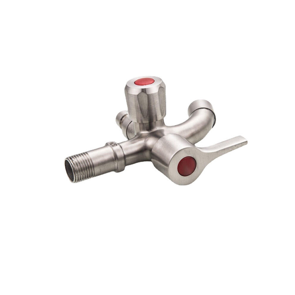 Multifunctional Sink Stainless Steel Brushed Double Tube Drawing Drainer Water Faucet