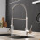 (Black) Stainless Steel Kitchen Pull-Down Spray Sink Faucet Pull Out LED Mixer Tap 3