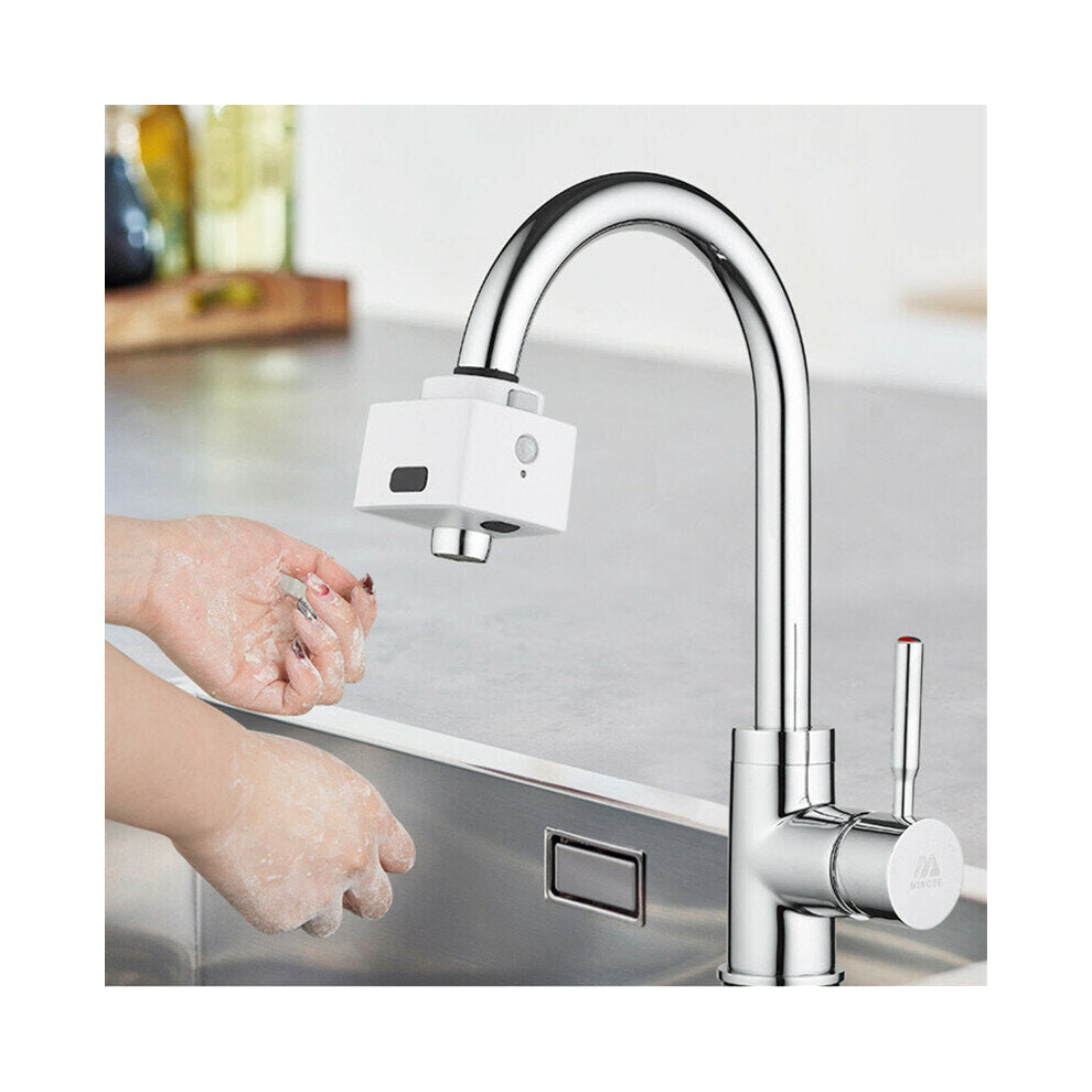 Contactless Dual-Sensor Faucet Automatic Infrared Induction Water Saving Device For Kitchen Bathroom USB Charging IPX6 Waterproof