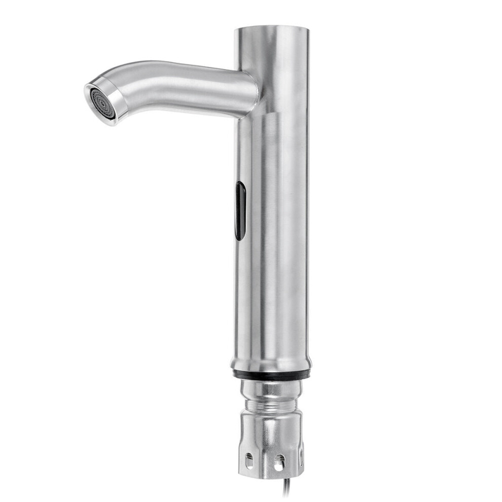 (202x50x150mm) Brushed Induction Stainless Steel Faucet Single Cold Basin Hot And Water