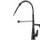 (Black, Round Handle) Kitchen Faucet with Flexible Pull-Down Sprayer 2