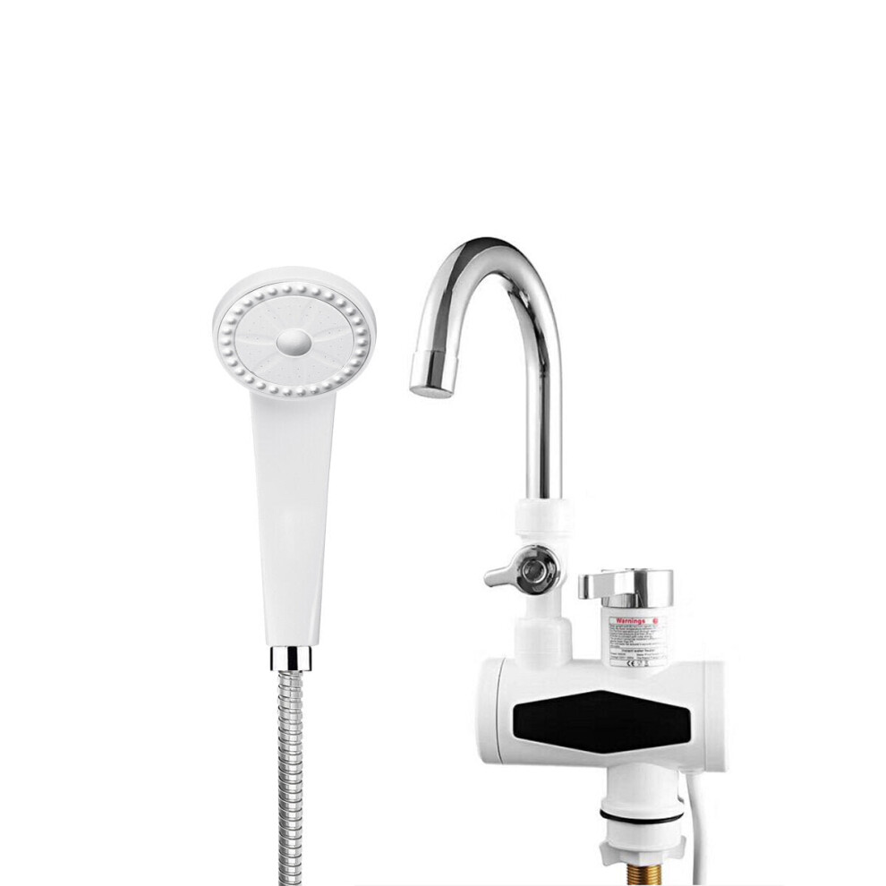 (#2) 220V Electric Faucet Tap Hot Water Heater Instant For Home Bathroom Kitchen Boat