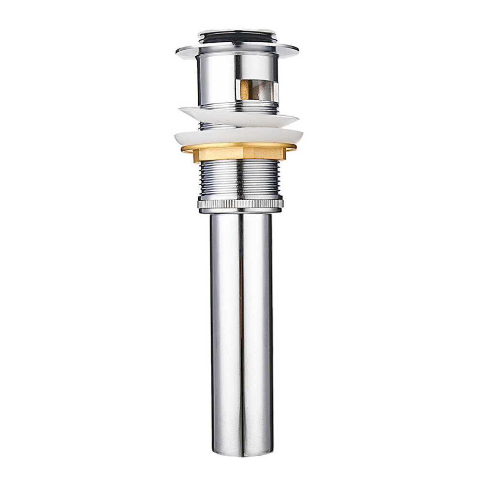 Bathroom Sink Pop Up Drain Assembly Faucet Vessel Basin Stopper Strainer W/ Overflow 3654659421982