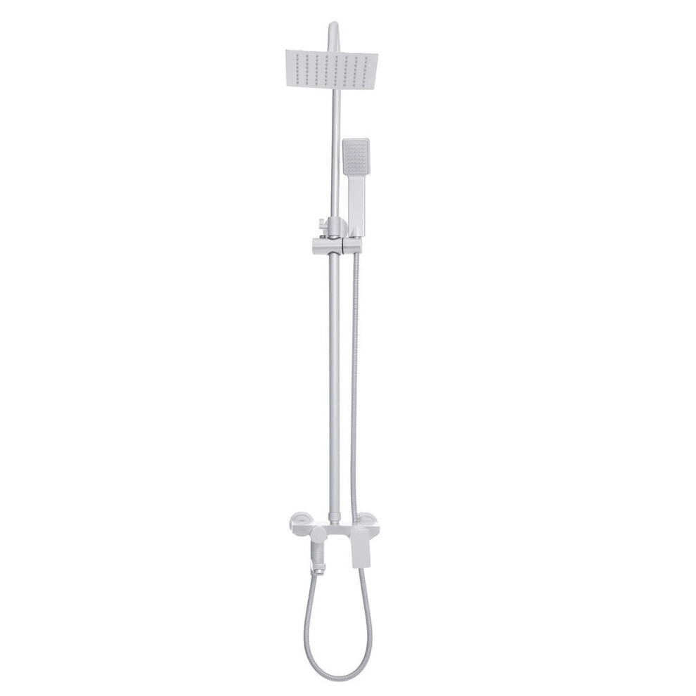 (Square) 3-Way Wall Mounted Rainfall Shower Head Set Faucet System Handheld Sprayer Hose 3654657478773