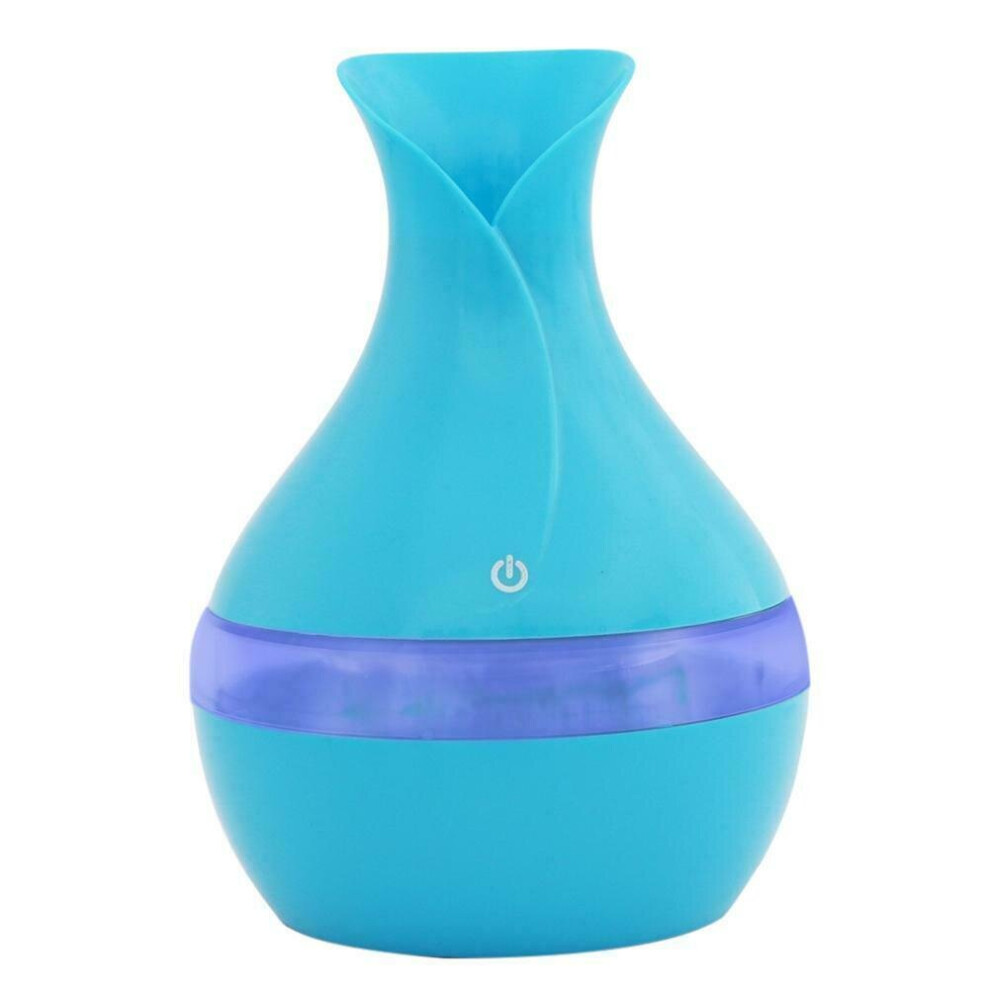 (Blue) 300ml LED Air Humidifier Diffuser Ultrasonic Aroma Essential Oil Purifier Pro