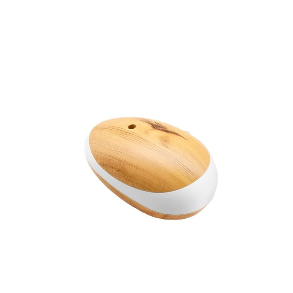 (Light wood grain, UK Plug) 200ml Mouse Shaped Aromatherapy Humidifier 7 Colorful Lights Low Noise Molecular Fog Technology Humidifier Lamp