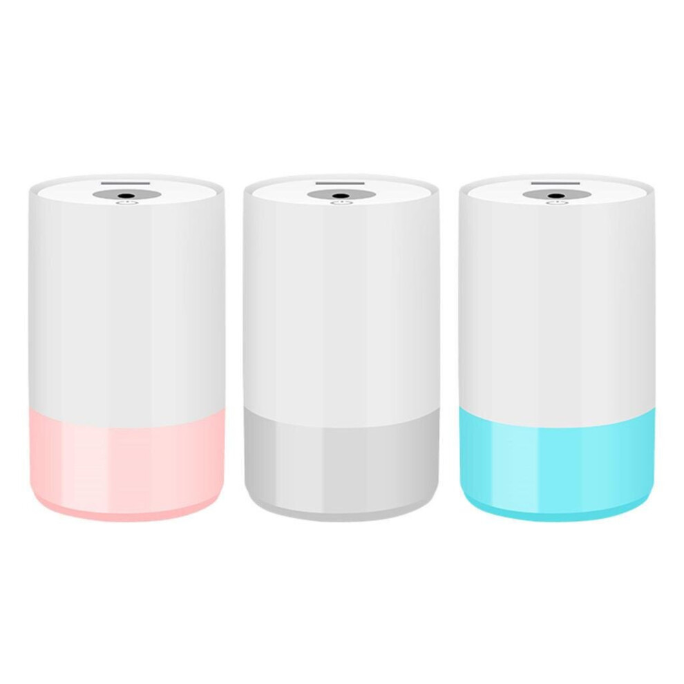 (Pink) 320ML 3 In1 Mini Macaron Cups Aroma Humidifier Essential Oil Diffuser Colorful Night Lamp with Fan