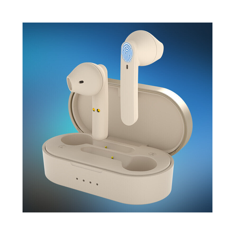 (Khaki) TWS bluetooth 5.0 Wireless Earphone Touch Control Sport Headphones Noise Cancelling HIFI Sound Gaming Headset with Mic-image-OPC-P8ZZ7QZ-NEW