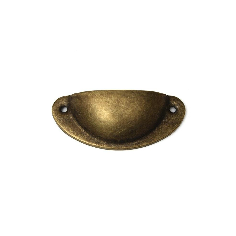 (Bronze) 1Pcs Shell Shaped Furniture Dresser Handle Cabinet Drawer Pull 6112212022580