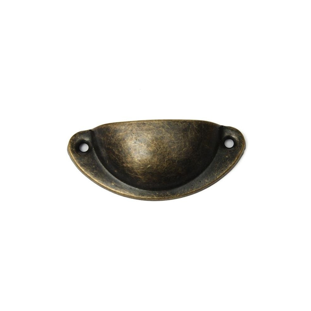 (Green Bronze) 1Pcs Shell Shaped Furniture Dresser Handle Cabinet Drawer Pull 6112212022573