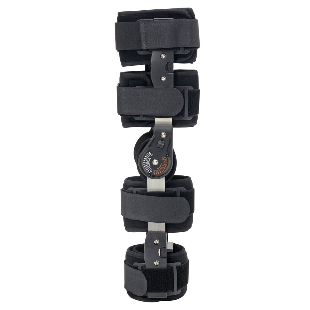 Greenzech Black (Black) Medical Grade 0-120 Adjustable Hinged Knee Leg Brace Support & Protect Bracket