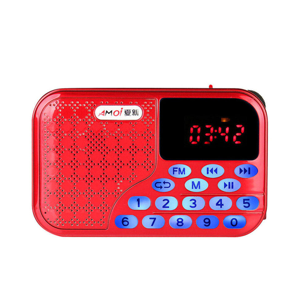 Portable Digital Fm Radio U-Disk Tf Card Mp3 Music Audio Player Speaker 6112211858074