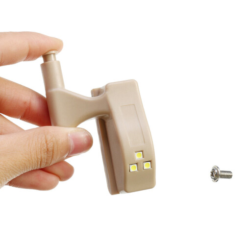LED Sensor Hinge Light Under Cabinet Light Cupboard Inner Hinge Lamp for Cabinet Wardrobe Closet Kitchen Night Light 2