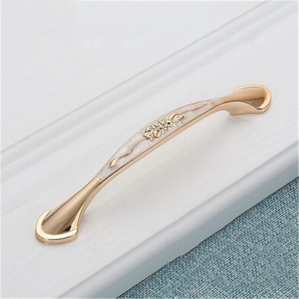 (Amber White 1) Cabinet Door Handle Amber Green Red Bronze American Simple Drawer Surface Mounted Single Hole Furniture Solid