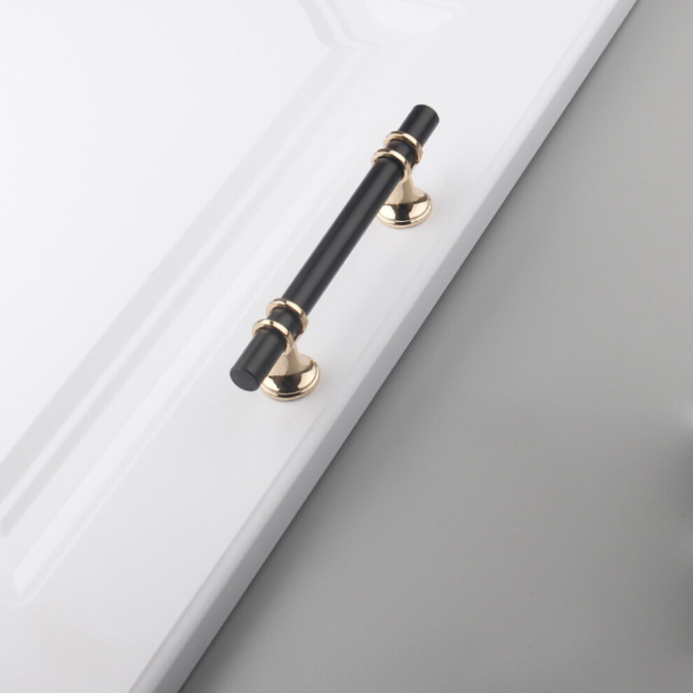 (Black Gold, #C) 2Pcs Nordic Style Cabinet Handle Solid Door Pulls For Drawers Wardrobes Cupboard Shoe Cabinets 6112212019009