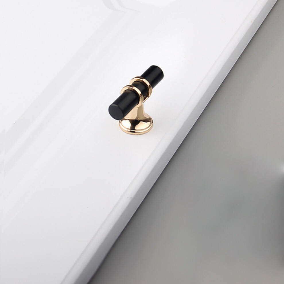 (Black Gold, #A) 2Pcs Nordic Style Cabinet Handle Solid Door Pulls For Drawers Wardrobes Cupboard Shoe Cabinets 6112212019214