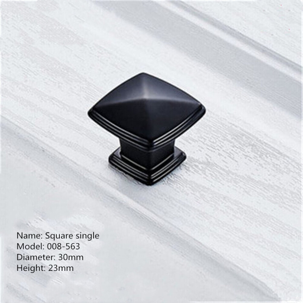 (P) Aluminum Alloy Black Handles For Furniture Cabinet Knobs And Handles Kitchen Handles Drawer Knobs Cabinet Pulls Cupboard Handles Knobs 3654659450692
