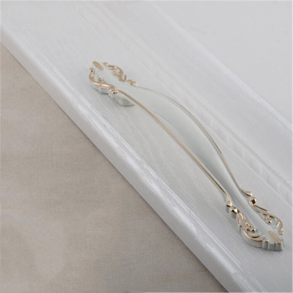 (128Mm Ivory White) Thickened Solid Small Handle European Style Cabinet Simple Wardrobe Drawer Single Hole Alloy 6112212024140
